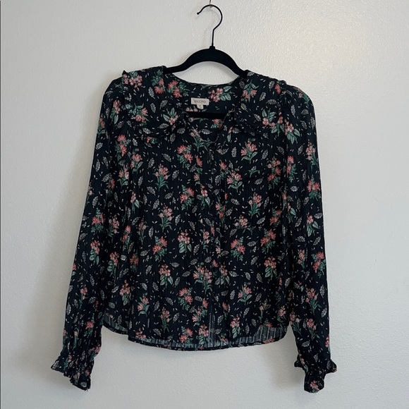 The Keira Collared Button-Front Blouse by Pilcro for Anthropologie - Picture 5 of 5